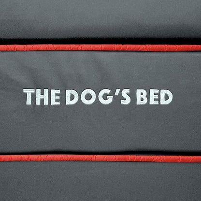 The Dog’s Bed Orthopedic Memory Foam Dog Bed, XXXL Grey/Red, Pain Relief for Arthritis, Hip & Elbow Dysplasia, Post Surgery, Lameness, Supportive, Calming, Waterproof Washable Cover