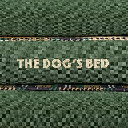 The Dog’s Bed, Large Green Tartan, Memory Foam, Pain Relief: Arthritis, Hip & Elbow Dysplasia, Post Surgery, Lameness, Supportive, Calming, Waterproof Washable Cover
