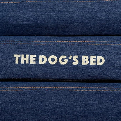The Dog’s Bed, XXL Blue Denim, Memory Foam, Pain Relief: Arthritis, Hip & Elbow Dysplasia, Post Surgery, Lameness, Supportive, Calming, Waterproof Washable Cover