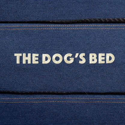 The Dog’s Bed Orthopedic Memory Foam Dog Bed, XXL Blue Denim, Pain Relief for Arthritis, Hip & Elbow Dysplasia, Post Surgery, Lameness, Supportive, Calming, Waterproof Washable Cover