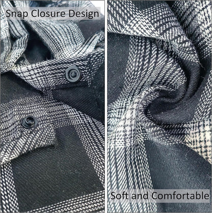 Plaid Dog Shirt,Soft Casual Pet Shirt Clothes, Dog Cotton Shirt with Bow Tie for Wedding,Christmas Costumes (White&Black, 4X-Large)